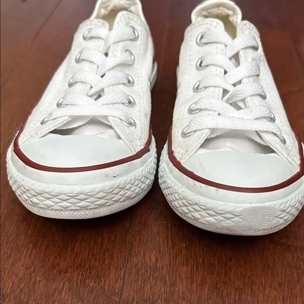 Classic Converse Chuck Taylor All Star White Kids Sneakers, Size 12.5